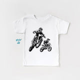 Matching Motorbike Shirt For Dad and Kids