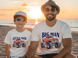 Big Man and Little Man Trucks shirt for Dad and son