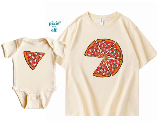 Daddy and Me Pizza Slice Matching Shirts