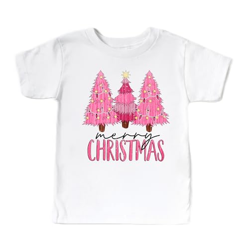Whimsical Pink Christmas Trees T-Shirt