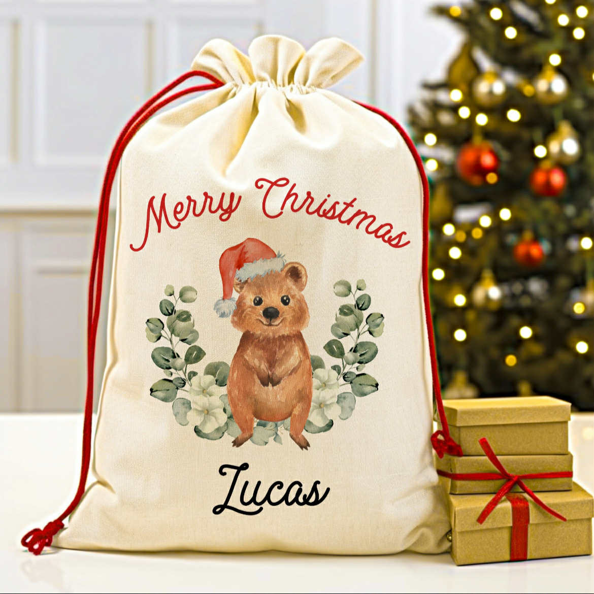 Australian Animals Christmas Santa Sacks
