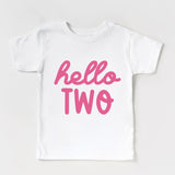 Hello TWO Toddler T-shirt