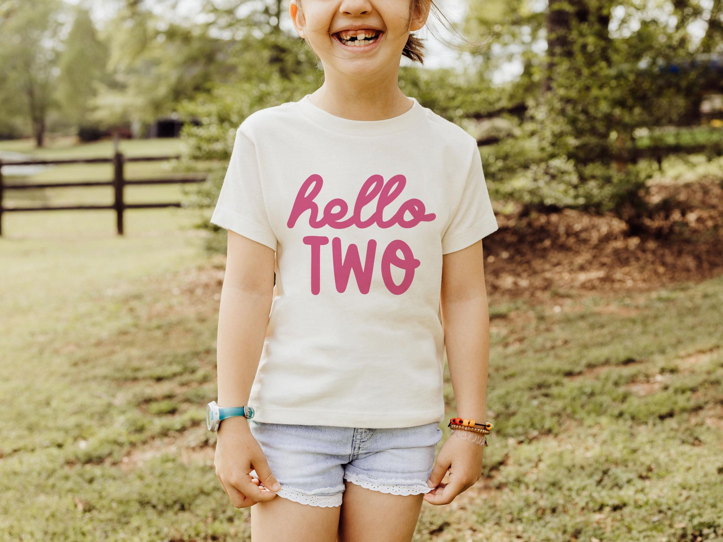 Hello TWO Toddler T-shirt