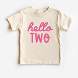 Hello TWO Toddler T-shirt