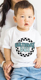 Round Chekered Birthday Boy T-shirt