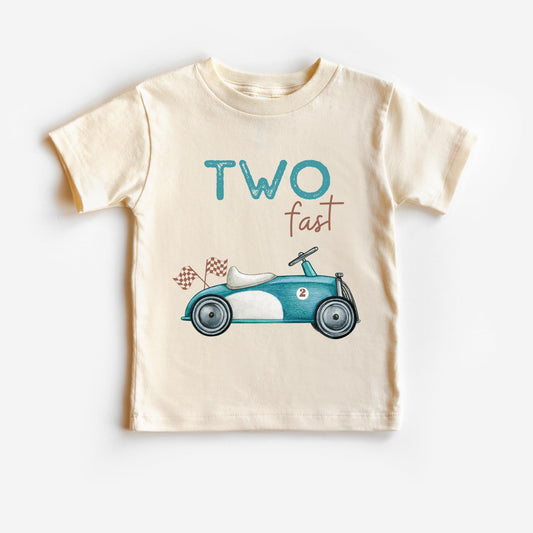 Two Fast Blue Car T-shirt