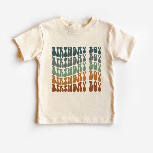 Birthday Boy Retro Wave T-shirt