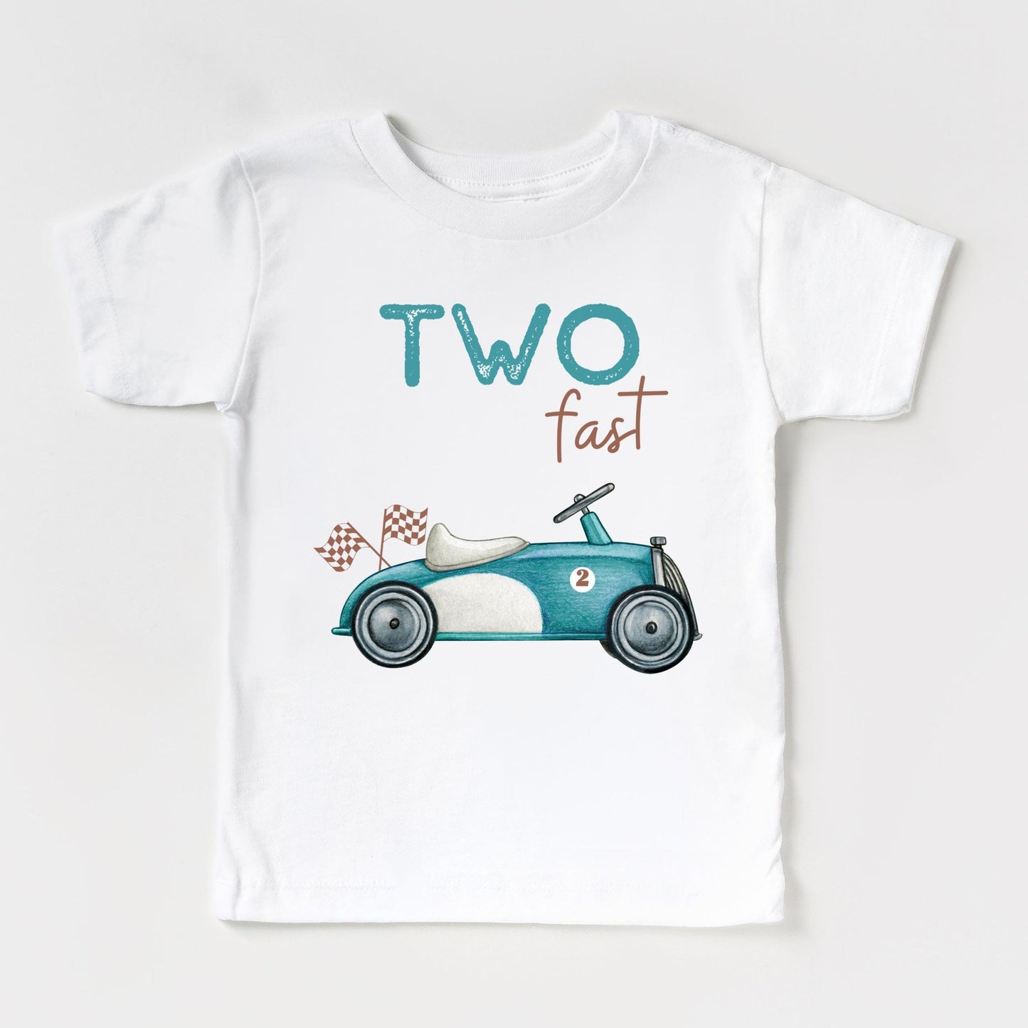 Two Fast Blue Car T-shirt