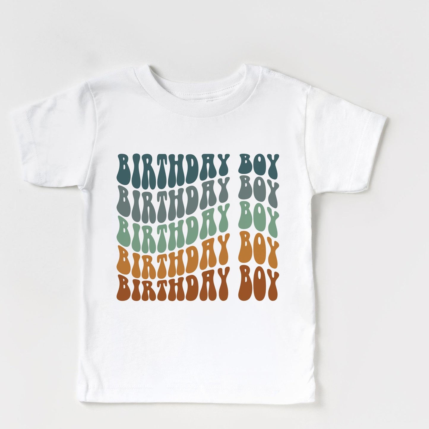 Birthday Boy Retro Wave T-shirt
