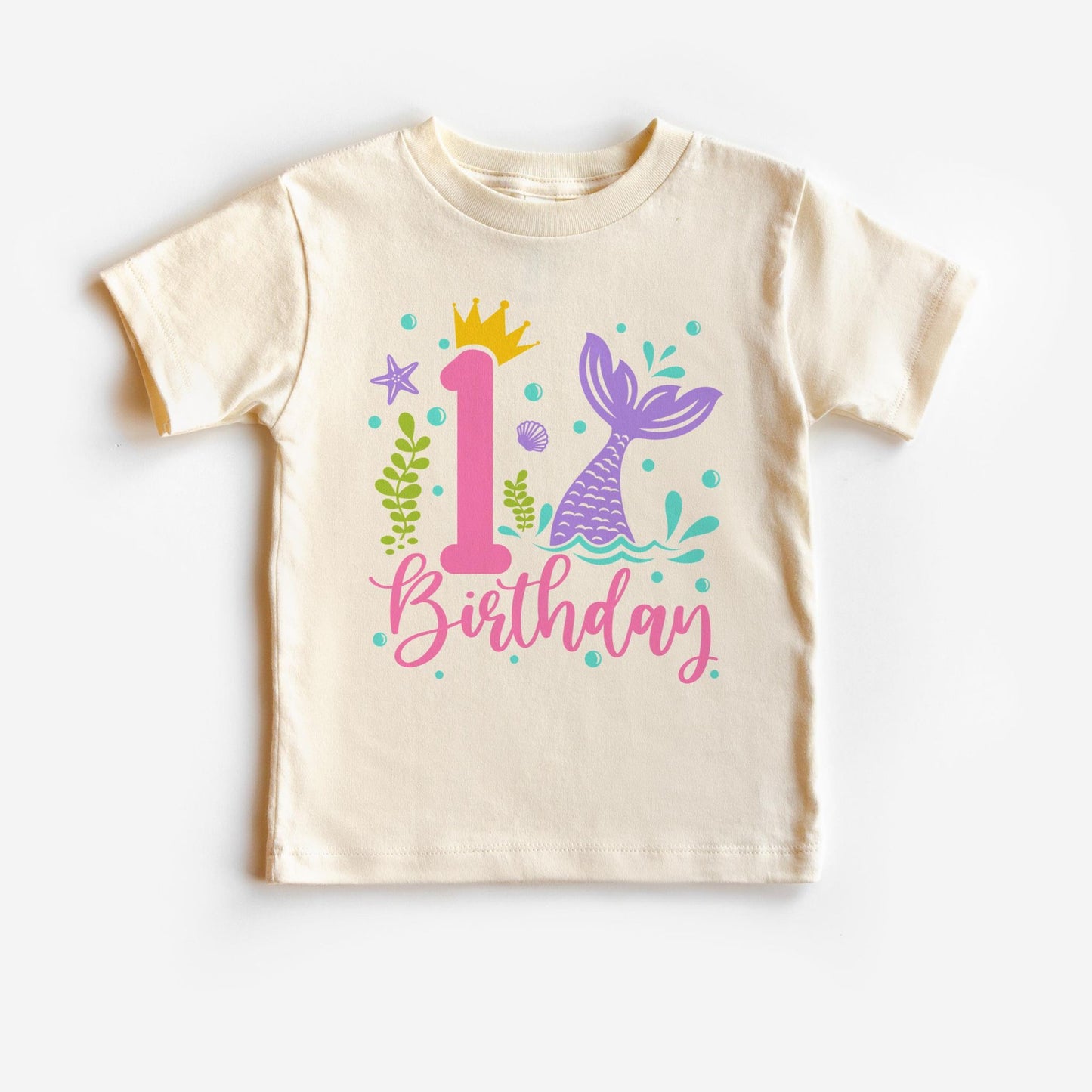 Toddler’s First Birthday Mermaid T-shirt is