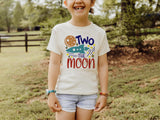 Two the Moon Toddler birthday T-shirt