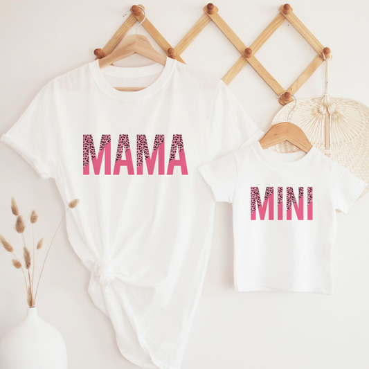 Matching Mama Mini pink Valentines shirt