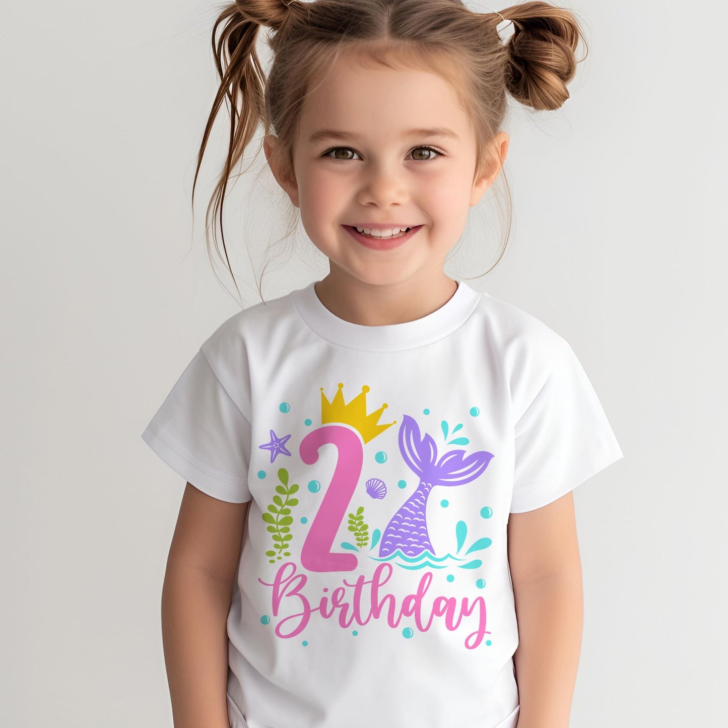 2nd Birthday mermaid T-shirt