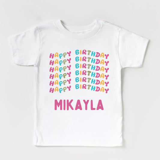 “Happy Birthday” Personalized T-Shirt!