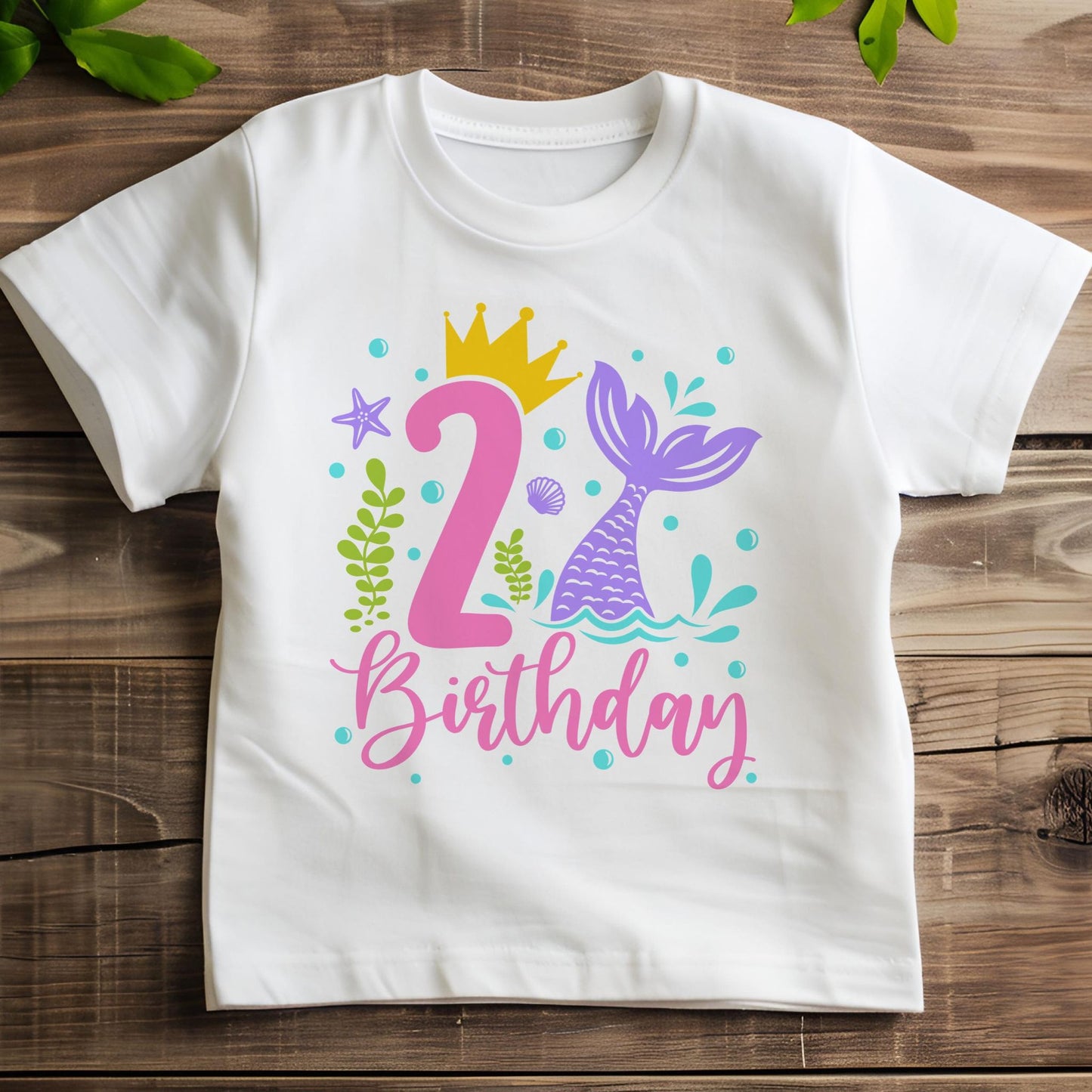 2nd Birthday mermaid T-shirt