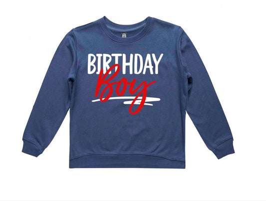 Birthday Boy Navy Blue Sweatshirt