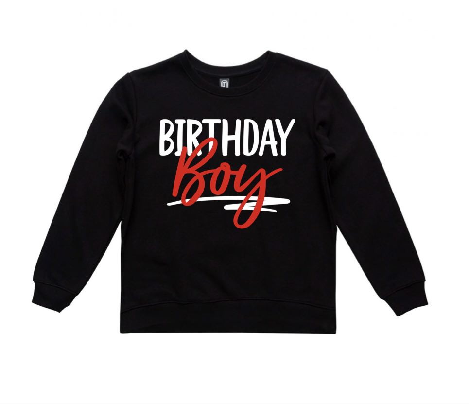 Birthday Boy Black Sweatshirt