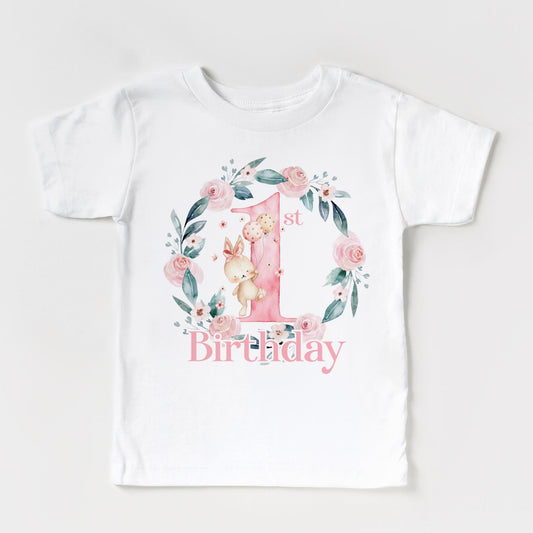 1st Birthday Bunny Tee