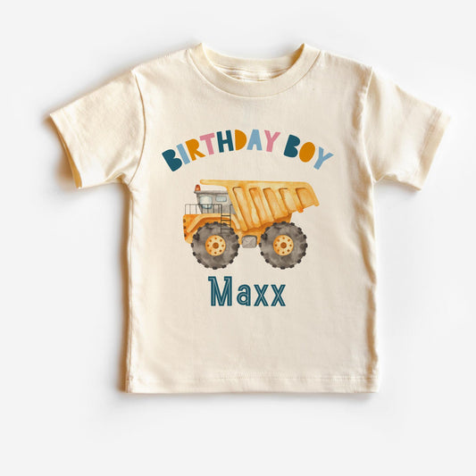 Personalized “Birthday Boy” Truck T-Shirt