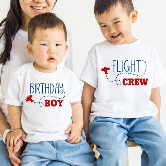 Birthday Boy & Flight Crew T-Shirt