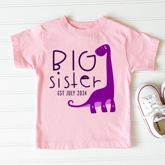 Big Sister Dinosaur T-Shirt