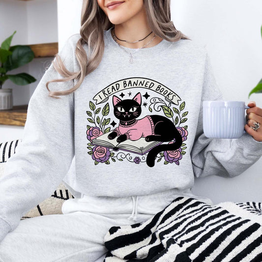 Rebel Reader Cat Jumper