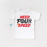 Need Four Speed Kids Graphic T-shirt