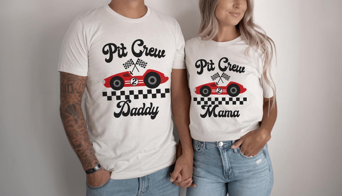 Family Pit Crew Themed T-Shirts