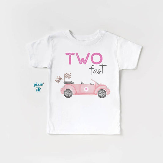 Two fast pink car shirt