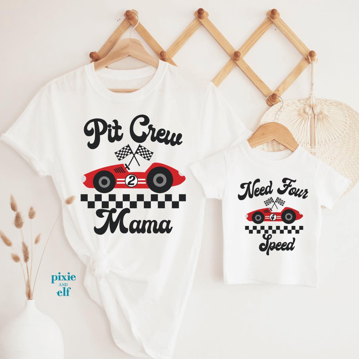 Family Pit Crew Themed T-Shirts