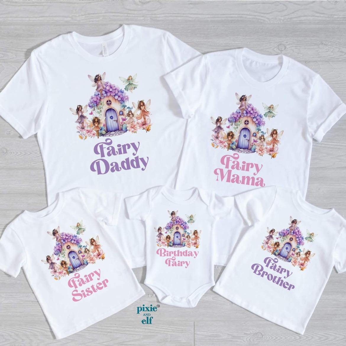 Fairy Family birthday t shirts