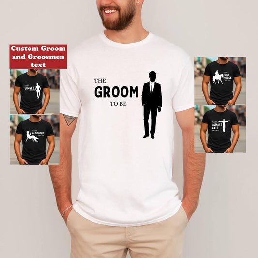 Custom Groom and Groomsmen personality shirts