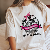 Motherhood is a walk in the park t shirt in Comfort Colors