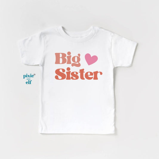 Big Sister shirt in white