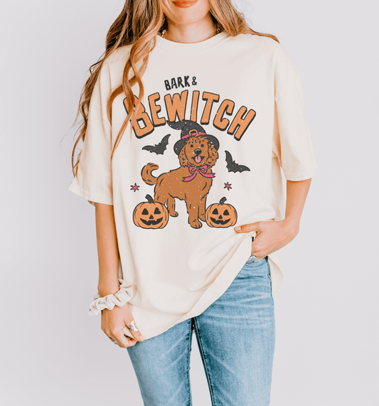 Bark and Bewitch retro Halloween shirt