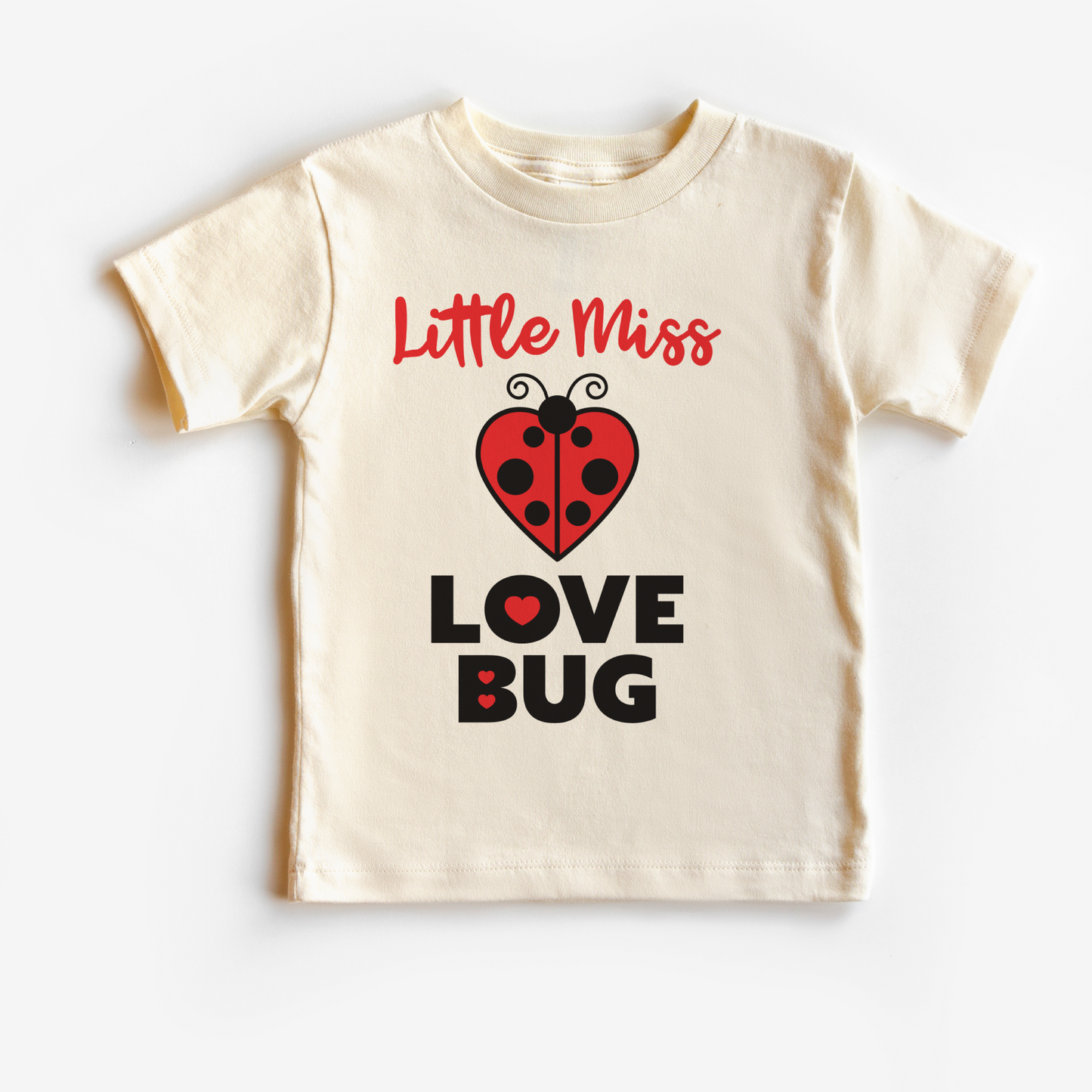 Little Miss Love Bug Valentines day kids t shirt