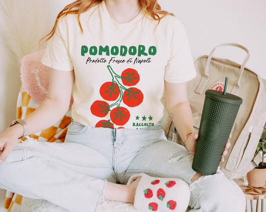 Italian Pomodoro T shirt for Women in Comfort Colors