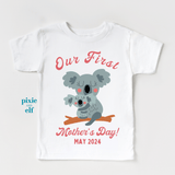Our First Mother’s Day matching Koala t shirts