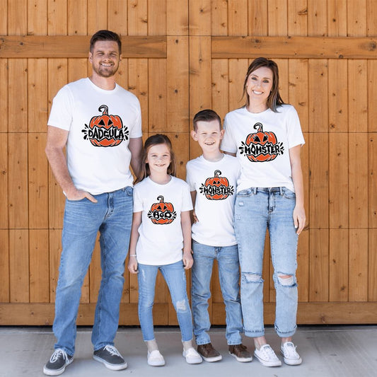 Pumpkin Family matching Halloween shirts