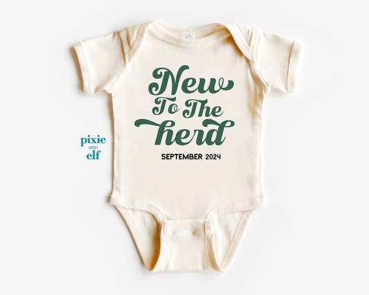 New to the Herd baby onepiece