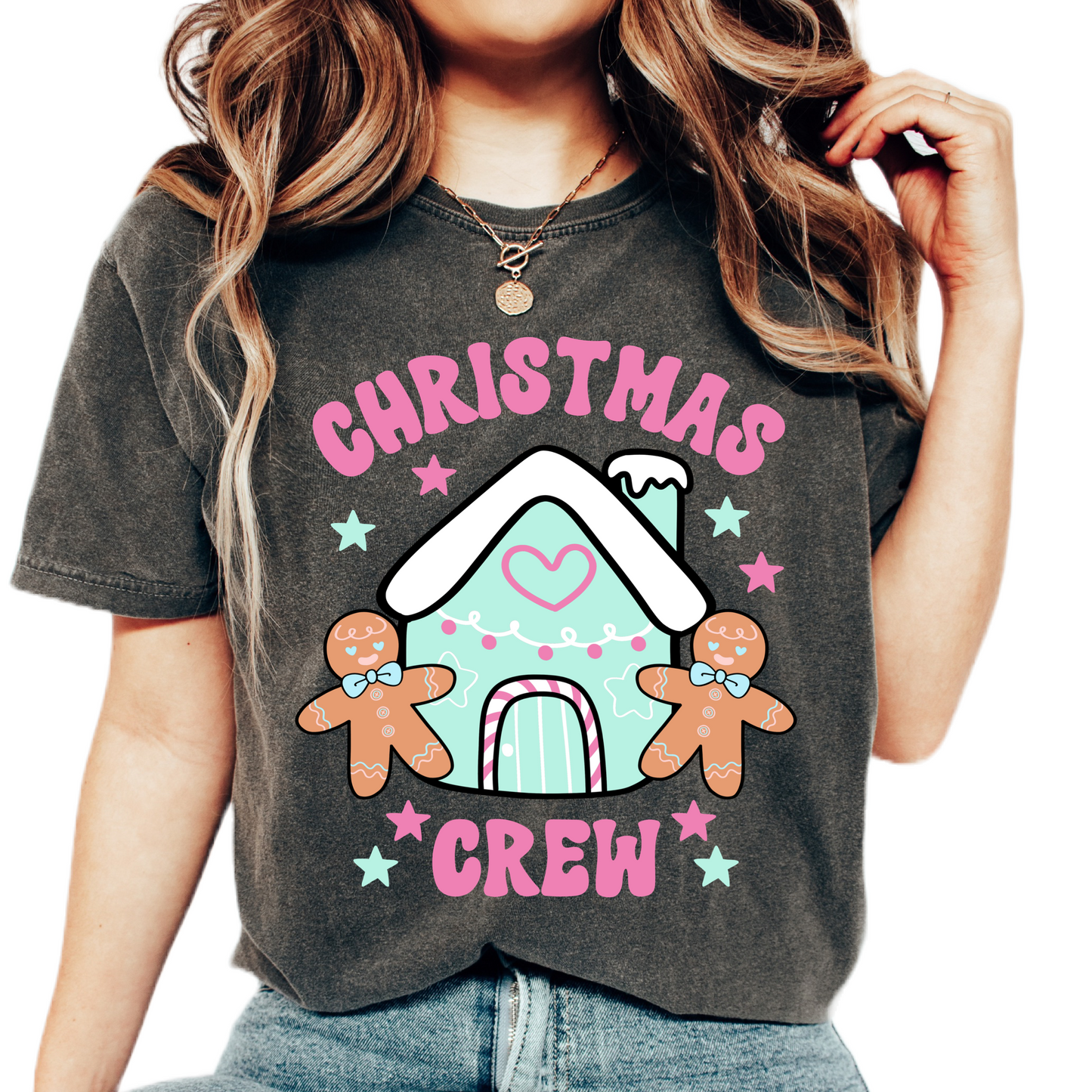 Christmas Crew T shirt in Comfort Colours