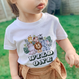Wild one Safari Birthday t shirt for kids