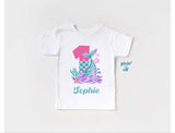 Personalized Mermaid Birthday Shirts