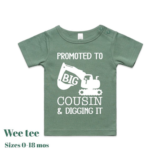 Big Cousin and Digging It T Shirt in Sage