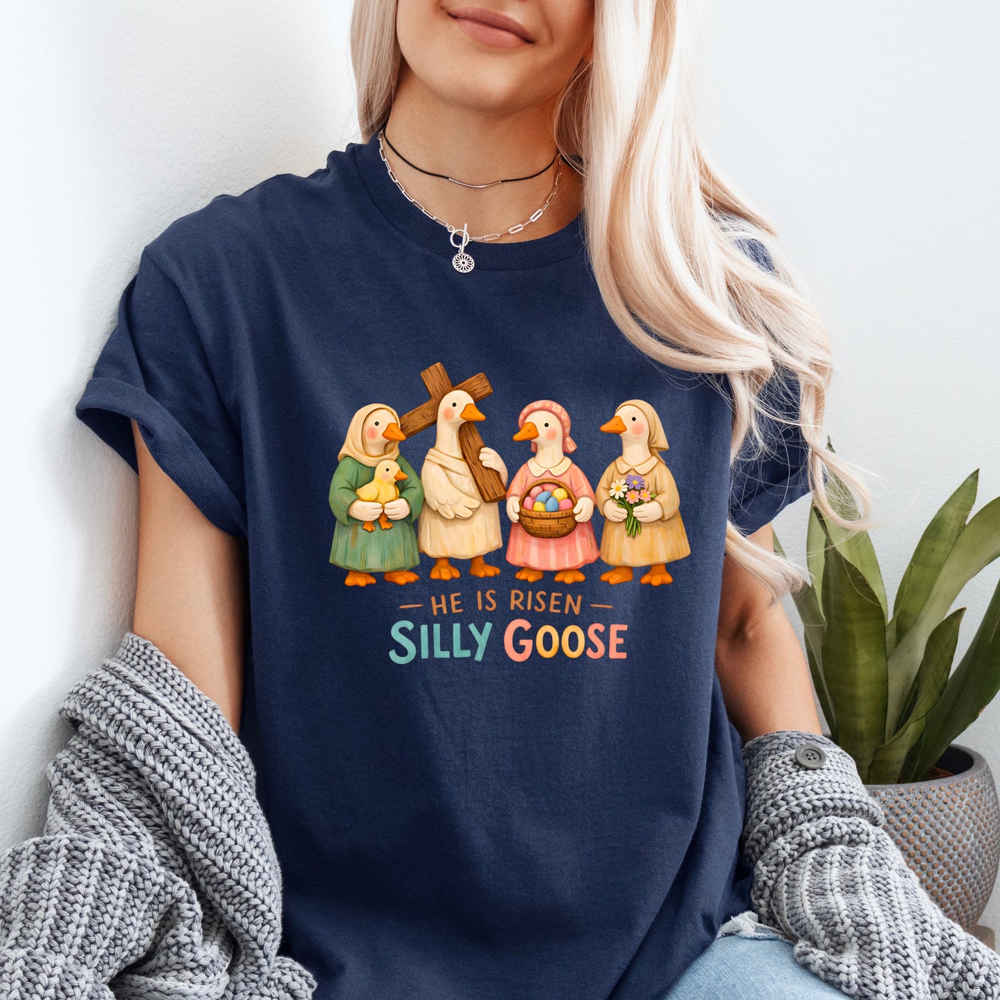 He is Risen Tee (Silly Goose Version)