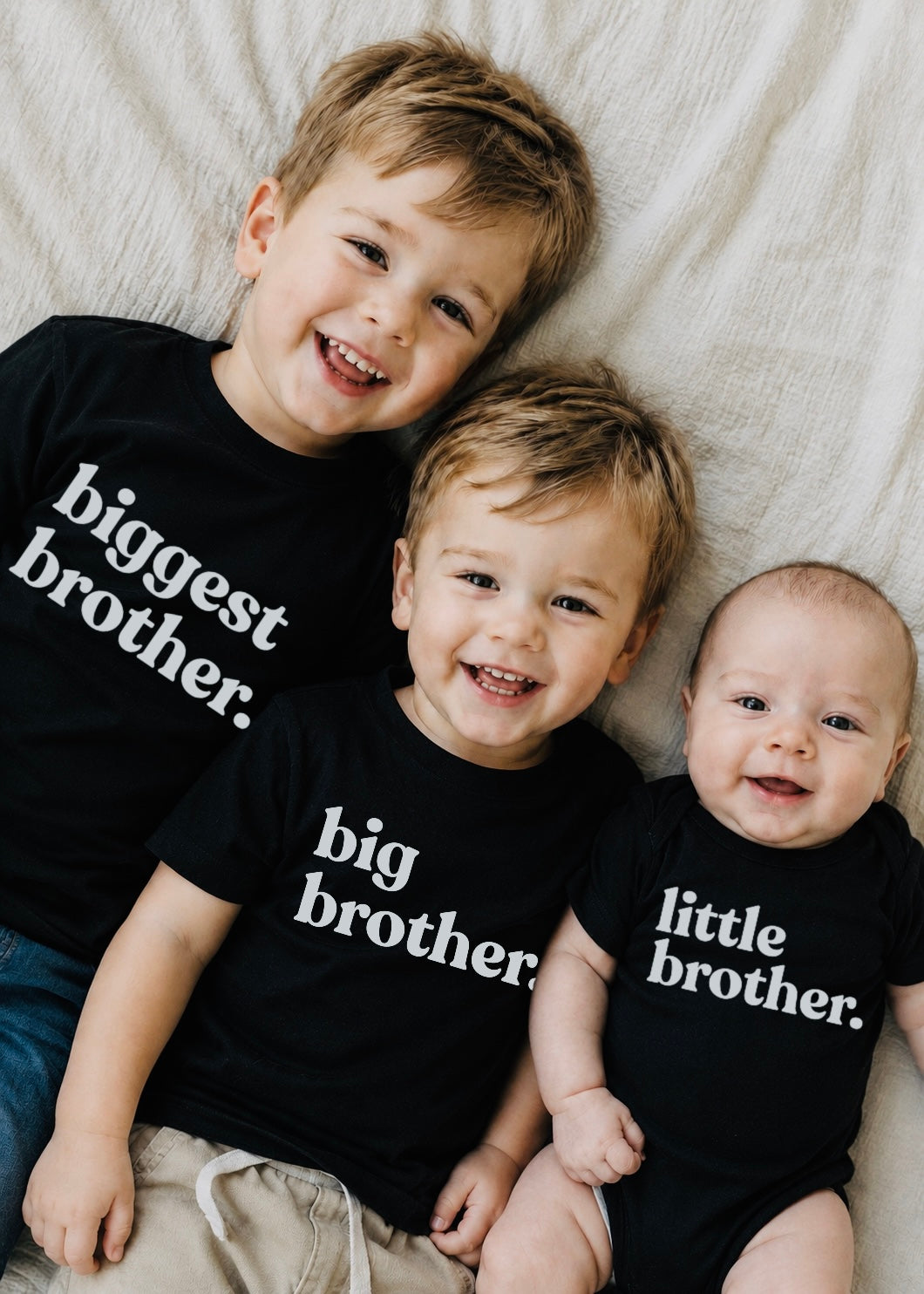 Biggest, Big, Middle and Little Brother and Sister Matching Shirts