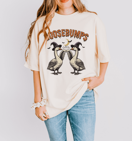 Goosebums Geese halloween shirt for women