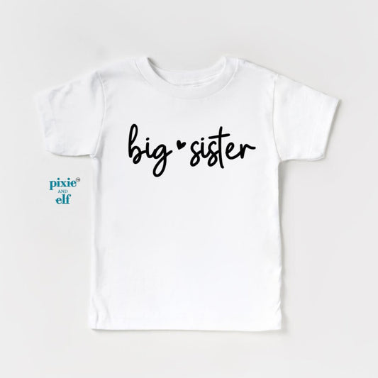 Big Sister shirt in white