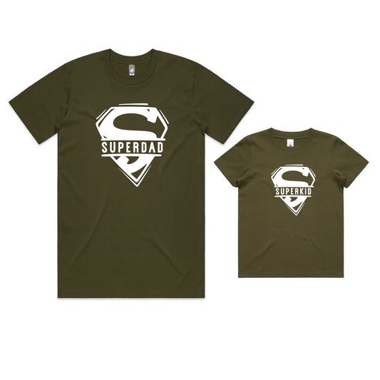 Super daddy matching t shirt