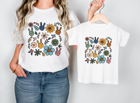 Mama and Mini Easter Collage tee
